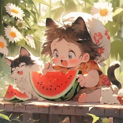 吃瓜动漫少女图片,动漫少女的甜蜜诱惑